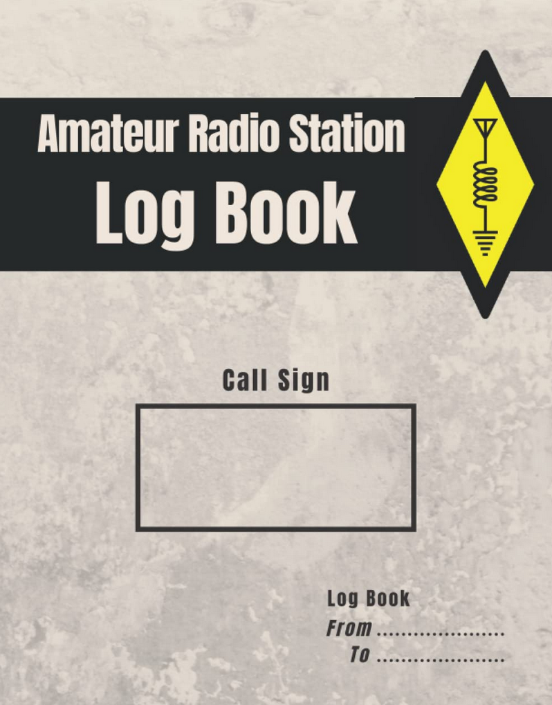 Amateur radio station log book cover