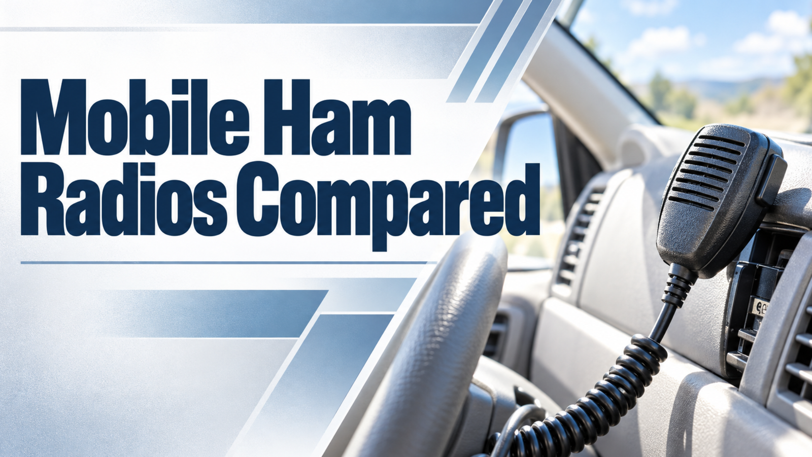 mobile ham radios compared; with comparison chart.